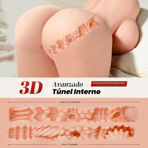 Miniatura 6 de Muñeca Sexual Juguetes Sexuales Masculinos - Juguetes para Adultos baiwatt con Relación 2:1 de Cadera a Cintura Pechos Grandes y Culo Suave, Muñecas
