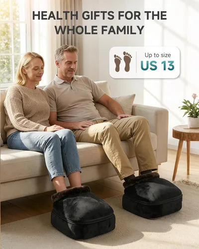 Miniatura 4 de Snailax Masajeador Shiatsu 2 en 1 para pies y espalda con calor, calentador de pies amasado, masaje eléctrico de pies, masajeadores para espalda