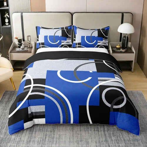 Miniatura 15 de Erosebridal Bohemian 100% Natural Cotton Duvet Cover Twin Country Southwestern Bedding Set Boho Aztec Arrows Diamond Comforter Cover Black Gray