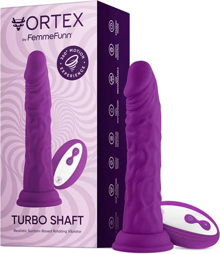 Miniatura 5 de Femme Funn Turbo Shaft - Consolador realista con base de ventosa, juguete sexual realista giratorio de 360°, impermeable, 8 modos de vibración
