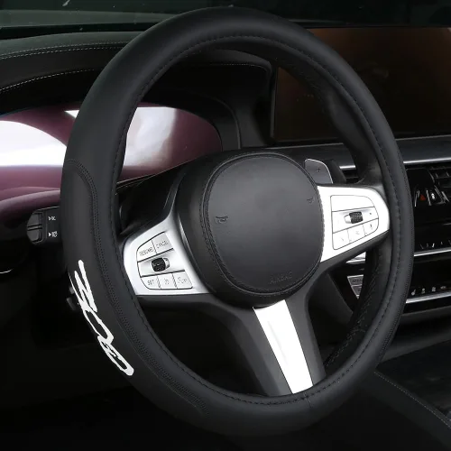 Funda de cuero de microfibra para volante de 15 pulgadas, transpirable, compatible con Chrysler 300 300C/S, accesorios de automóvil