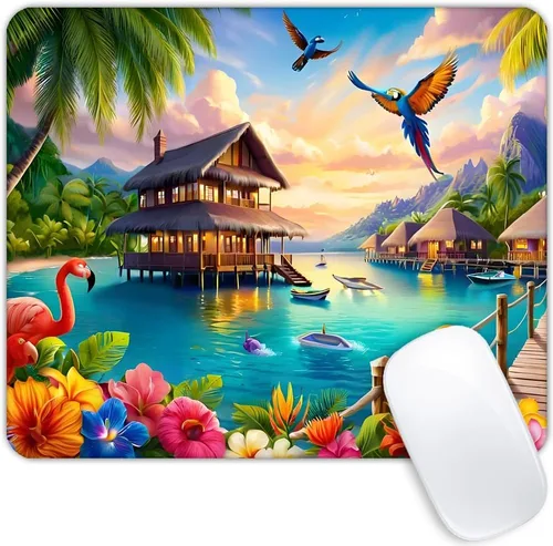 Miniatura 23 de Alfombrilla de mouse avanzada con base de goma antideslizante para computadoras, portátil, oficina, escritorio, accesorios, alfombrilla de mouse