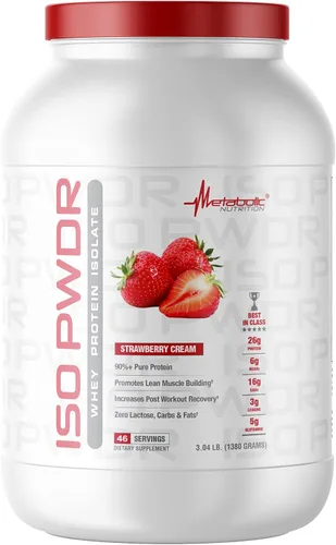 Miniatura 9 de Metabolic Nutrition Proteína de suero Isolate ISO PWDR Butter Pecan Cookie, 3.04 libras, 23 porciones, 0.86 oz de proteína, digestión rápida, cero