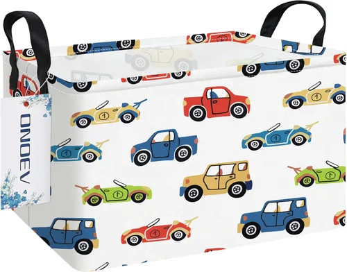 Miniatura 10 de Cesta de lavandería plegable rectangular, canasta de lona, cesta para guardería, adecuada para niños, oficina, dormitorio, ropa, almacenamiento