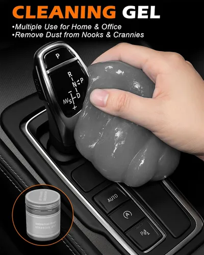 Miniatura 5 de Juego de 8 cepillos para detalles de automóvil, kit de limpieza interior del automóvil con plumero de salpicadero, 4 cepillos de detalles