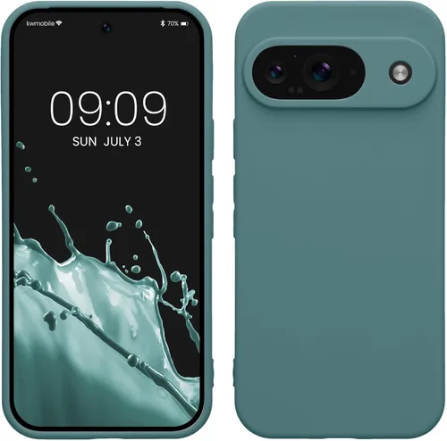 Miniatura 17 de kwmobile Funda compatible con Google Pixel 9 Pro - Funda protectora delgada de TPU para teléfono - Acabado mate suave - Negro mate