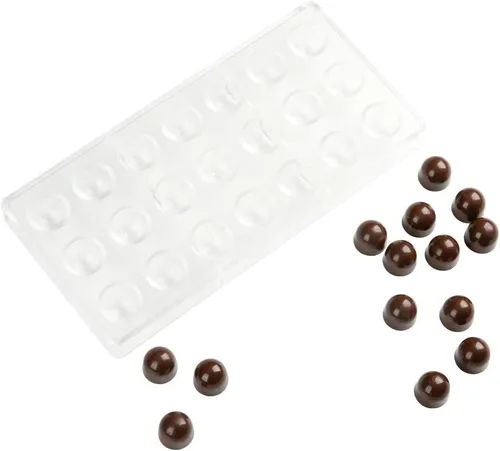 Miniatura 31 de Restaurantware Pastry Tek - Moldes de postre de 10.8 x 5.3 pulgadas, 10 moldes de cilindro rígido para chocolate, 24 cavidades, aptos
