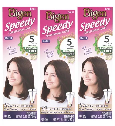 Miniatura 11 de Bigen Recambio de color Speedy Conditioning: 4A Ash Brown - Paquete de 3