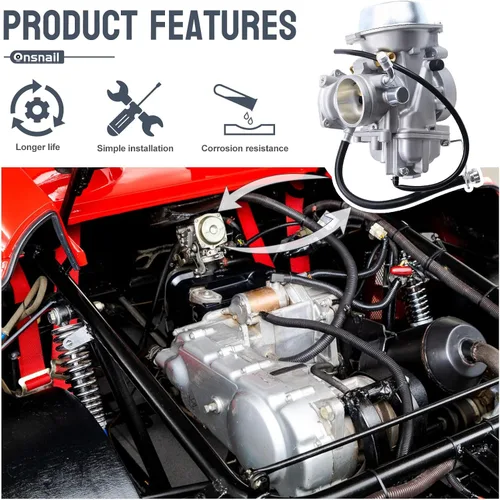 Miniatura 7 de Carburador para Polaris Sportsman 500 4X4 HO 2001-2005 2010-2012 (solo HO)/Polaris Scrambler 500 4X4 1997-2009/Polaris Worker 500/Polaris ATP 500