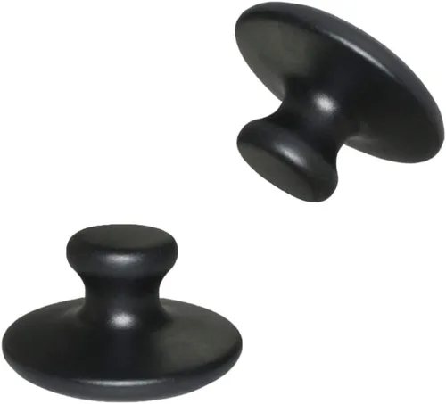 Healifty 2 piezas de piedras calientes en forma de hongo, cálidas, lava natural, basalto, roca caliente, guasha, herramientas para cuerpo y cara,