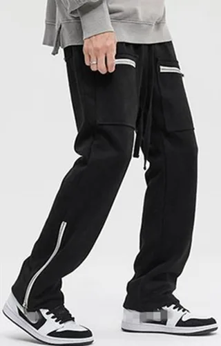 Miniatura 42 de Pantalones deportivos de gamuza sintética para mujer, pantalones de baile acampanados para hombre