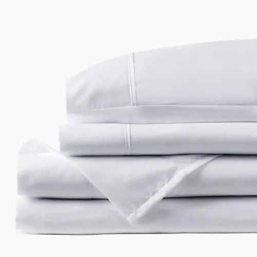 Miniatura 2 de PeachSkinSheets Juego de sábanas blancas clásicas - Nivel de suavidad de 1500tc - Sábanas refrescantes extra suaves para personas que duermen