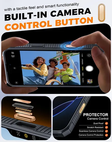 Miniatura 5 de Vizvera para iPhone 16 Pro Max Funda tipo cartera RFID [Soporte para tarjetas][Control de cámara][Cubierta de cámara] Funda protectora de silicona