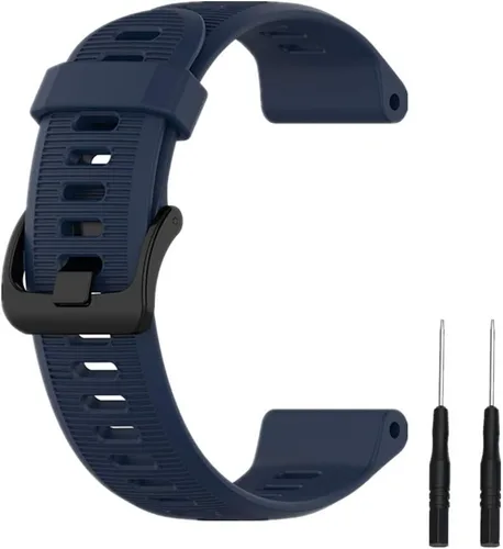 Miniatura 8 de Muovrto Correa de repuesto para Garmin Forerunner 945/935, correa de silicona para reloj Garmin Fenix 5/Approach S60/Fenix 6 Negro