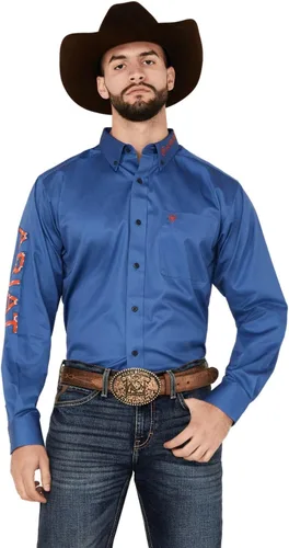 Miniatura 104 de Ariat Camisa de sarga con logotipo del equipo para hombre