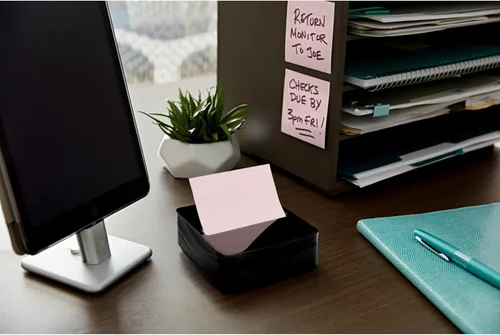 Miniatura 10 de Dispensador de Notas Post-it Moderno Negro El Paquete Incluye Dispensador y 3 Blocs de Notas Adhesivas Pop-up Super Sticky 2X El Poder de Adherencia