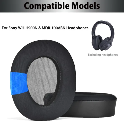 Miniatura 2 de WH-H900N Almohadillas de repuesto para los oídos, almohadillas de gel de enfriamiento mejoradas para auriculares Sony WH-H900N y MDR-100ABN