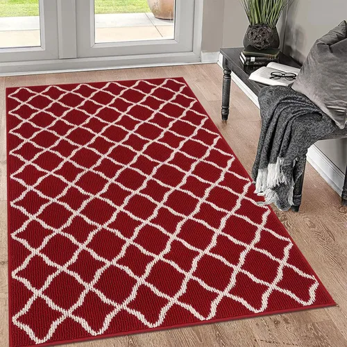Miniatura 12 de SHACOS Alfombra de pasillo lavable de 2 x 8 pies, con parte trasera de goma antideslizante, resistente a las manchas, alfombra de cocina