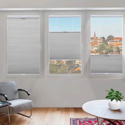 Miniatura 15 de Tonature Persianas Celulares de Tamaño Personalizado para Ventanas Cortinas Blackout sin Cordón Persianas Enrollables Protección UV Aislamiento