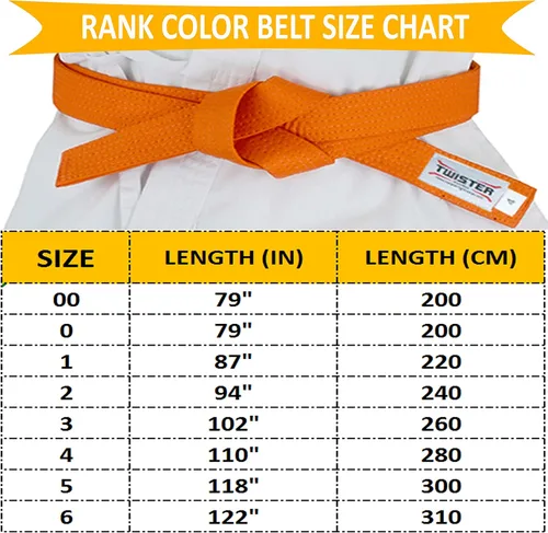 Miniatura 2 de Twister – cinturones de Rank para artes marciales Karate, Aikido, Taekwondo, judo