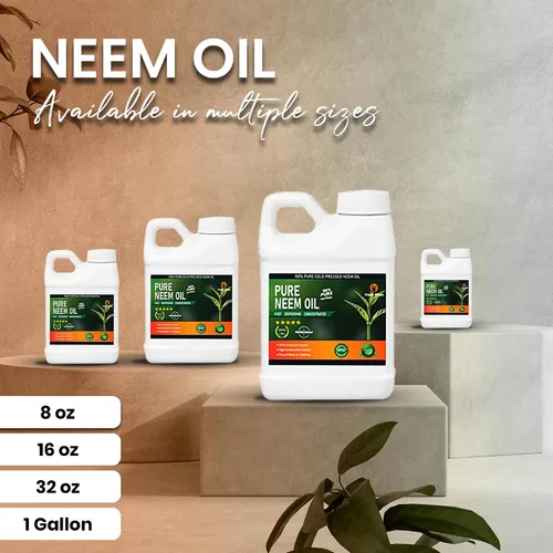 Miniatura 5 de Aceite de neem prensado en frío 100% puro – Extracto de aceite de neem natural multiusos (1 galón)