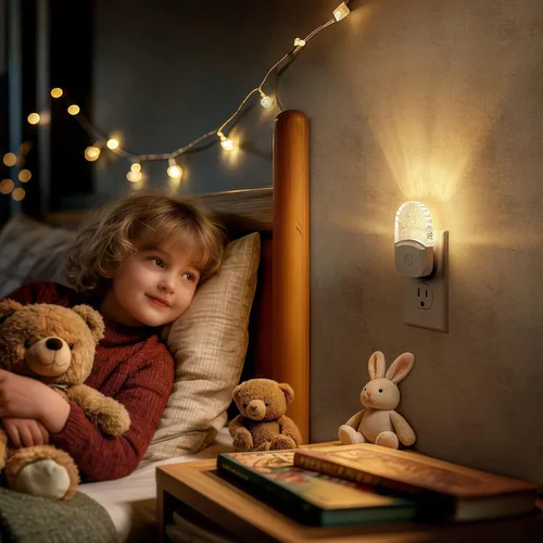 Miniatura 5 de DORESshop Luces nocturnas enchufables a la pared [paquete de 2] 3CCT luz nocturna LED con sensor de atardecer a amanecer, luz nocturna enchufable
