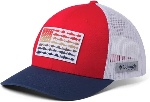 Miniatura 262 de Columbia - Gorra de malla con bandera con árboles unisex para adultos, corona alta