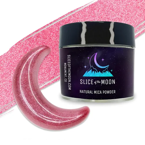 Miniatura 11 de Slice of the Moon Polvo de mica mineral natural verde iridiscente, 0.88 oz (25 g) para uso personal o profesional - cosméticos, proyectos