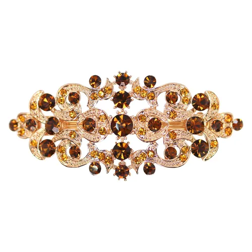 Miniatura 11 de Faship Precioso pasador floral de cristal AB Rhinestone