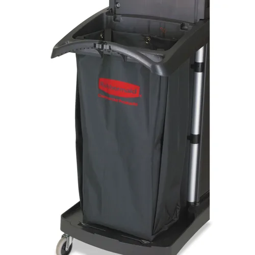 Miniatura 2 de Bolsa de carro de limpieza Rubbermaid Commercial Products de 30 galones, amarilla, para recoger residuos o artículos de lavandería, carros