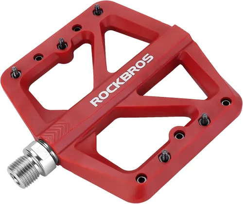 Miniatura 9 de ROCKBROS Pedales de bicicleta de montaña Pedales MTB Pedales ligeros de nailon compuesto Pedales planos de bicicleta 9/16 "DU Bearing Bike Pedales