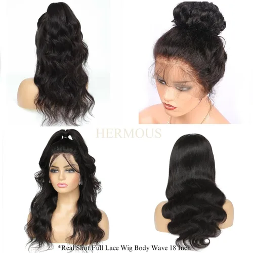 Miniatura 8 de Pelucas de cabello humano con encaje completo, ondulado, HD, transparente, hecho a mano, peluca de encaje entera hecha a mano, previamente