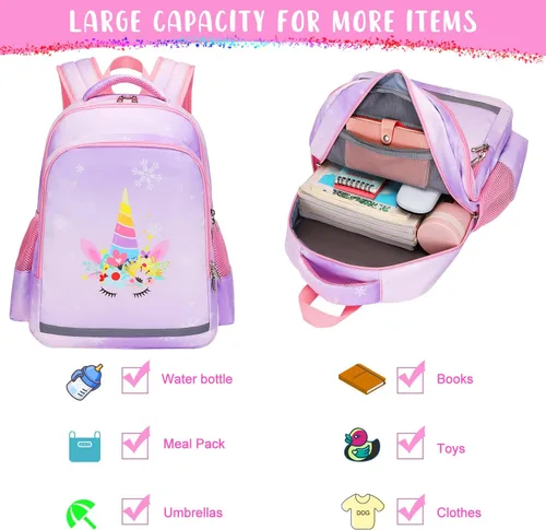 Miniatura 3 de Mochila para niñas para niños, mochilas para niños pequeños, Pp-uni, 15 *4*11 (IN), Unicornio