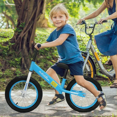 Miniatura 2 de Bicicleta de equilibrio de 16 pulgadas para niños de 4, 5, 6, 7, 8 años, bicicletas sin pedales, bicicleta de entrenamiento con asiento ajustable