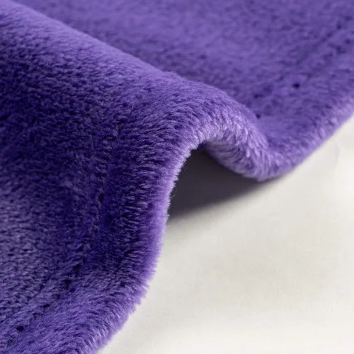 Miniatura 3 de Manta de franela de forro polar, tamaño King, color morado, para todas las estaciones, ligera, acogedora, súper suave, de lujo para sofá o cama