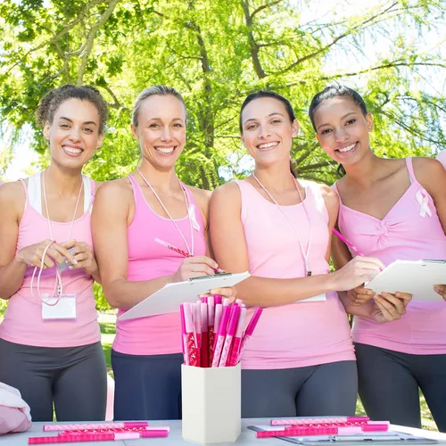 Miniatura 6 de Faccito 120 bolígrafos de concientización sobre el cáncer de mama, bolígrafos de cinta rosa a granel, bolígrafos de esperanza y fortaleza