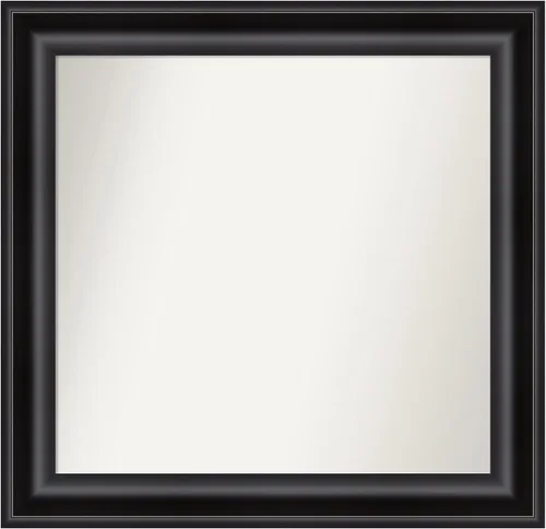 Miniatura 543 de Amanti Art Espejo personalizado, espejo de baño negro puente, espejo de pared o espejo de tocador de baño sobre el fregadero (26 x 26 pulgadas)