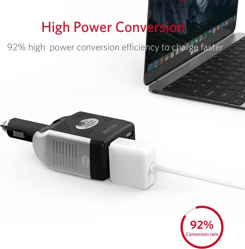 Miniatura 4 de Inversor de energía Bestek, 150 W + 75 W, 75W