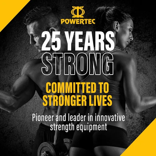 Miniatura 8 de Powertec Sistema de palanca de banco de trabajo de fitness, banco de entrenamiento, capacidad de peso de 500 libras, equipo de gimnasio para el Negro