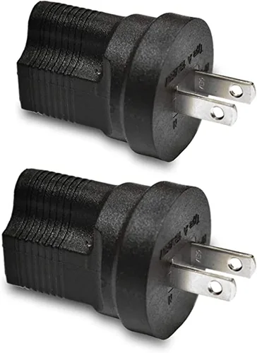 Miniatura 38 de Ceptics Japón, Filipinas NEMA 1-15 Adaptador de Enchufe de Energía para Viaje Acepta NEMA 5-15R - Certificado ETL - Grado Industrial (IG-6)