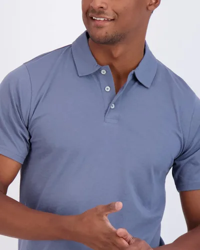 Miniatura 39 de Real Essentials Paquete de 3: Polo de manga corta de algodón para hombre, de secado rápido, transpirable, (disponible en tallas grandes y altas)