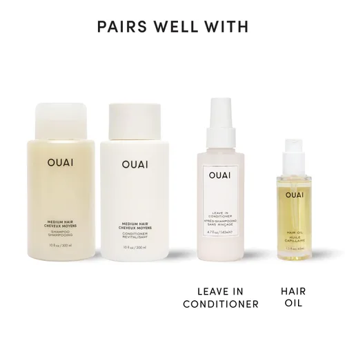 Miniatura 8 de OUAI Juego de champú y acondicionador para cabello normal - Champú y acondicionador sin sulfatos para mujeres y hombres - Elaborado con queratina