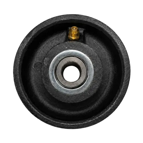 Ruedas de puerta con ranura en V de 3 pulgadas, rodillos de puerta corredera de acero fundido, rueda de puerta de metal en forma de V invertida para