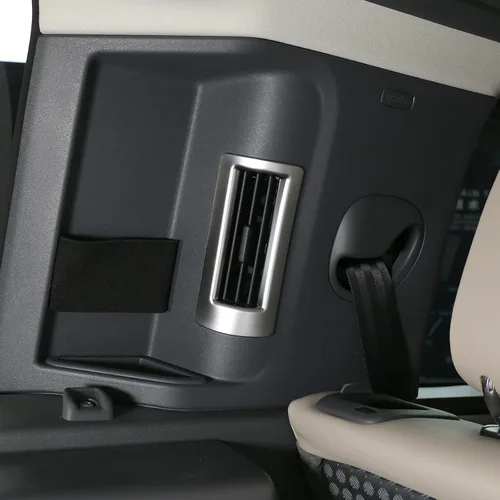 Miniatura 3 de Ventilación de salida de aire acondicionado de pilar C interior de coche de plástico ABS para Land Rover Defender 2020 (plata)