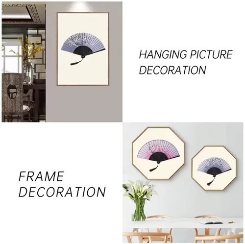 Miniatura 6 de 4 piezas de delicado diseño de flor de cerezo plegable de seda para fanáticos de boda, regalos de boda, regalo de fiesta, decoración de bricolaje