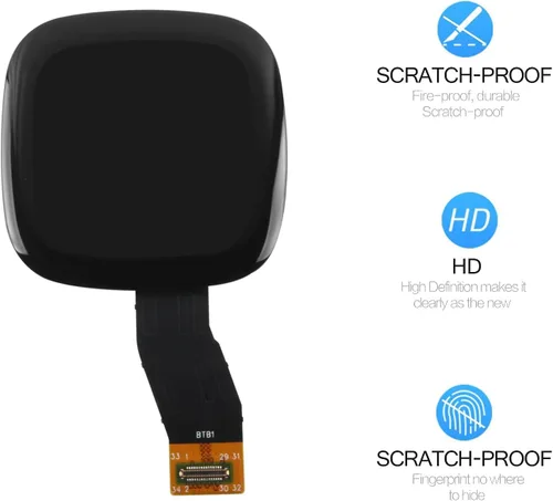 Miniatura 3 de Pantalla de reloj para Fitbit Sense 2, reemplazo de pantalla LCD táctil digitalizador, kit completo con herramientas (negro)