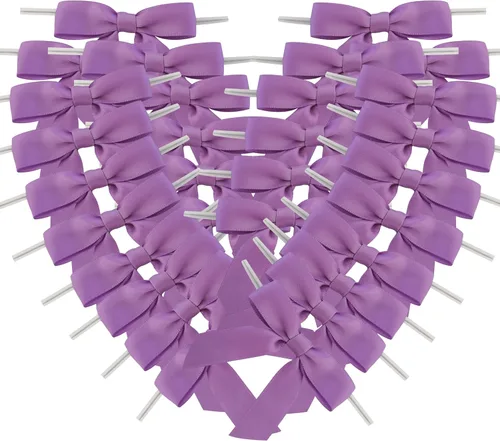 Miniatura 46 de 36 piezas lazos dorados metálicos de 4-1/2 pulgadas con ataduras giratorias para envolver regalos, embalaje, decoración navideña (4.5", W.Gold)