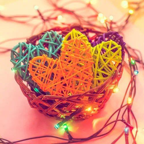 Miniatura 5 de MECCANIXITY 12 piezas de jarrón de ratán en forma de corazón de ratán natural para decoración del día de San Valentín, decoración del hogar, boda