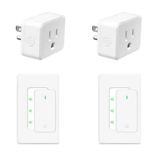 Miniatura 81 de NineLeaf Interruptor de salida remoto inalámbrico, interruptor de lámpara remoto, interruptor decorativo de enchufe de luz de encendido y apagado