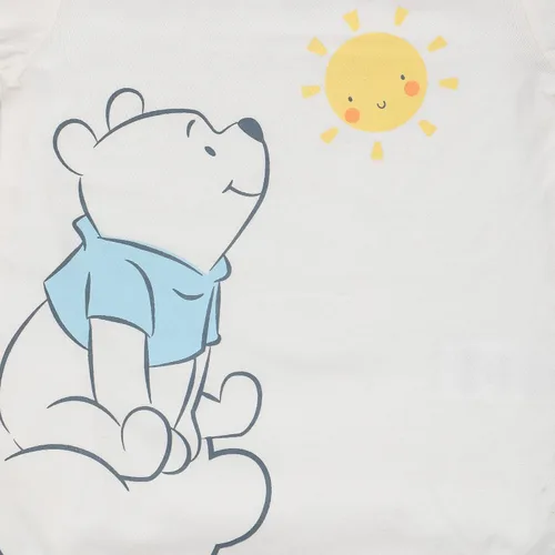 Miniatura 4 de Disney Winnie The Pooh - Conjunto de body para niño, pantalón deportivo y babero para recién nacidos, azulblanco